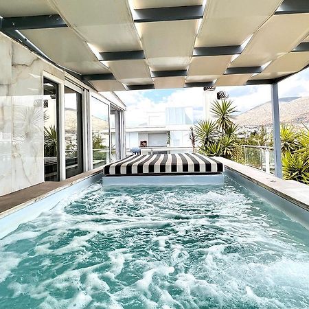Citycenter Penthouse Mini Private Pool With Hydromassage And Great Town View Athens Exterior photo