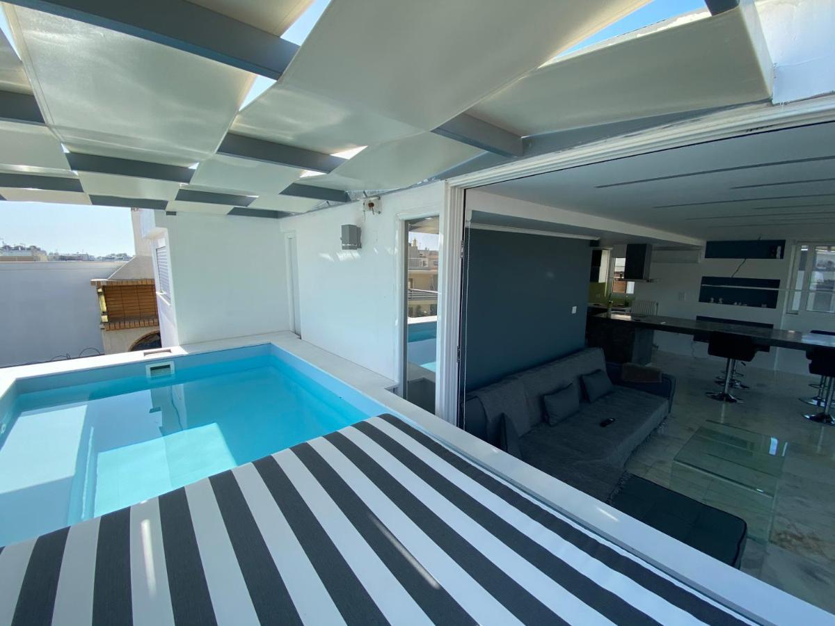 Citycenter Penthouse Mini Private Pool With Hydromassage And Great Town View Athens Exterior photo